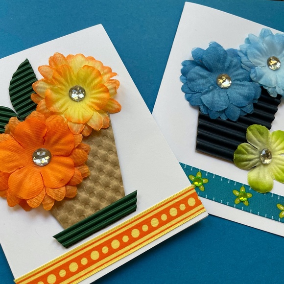 Handmade Flowerpot Cards - Picture 1 of 3